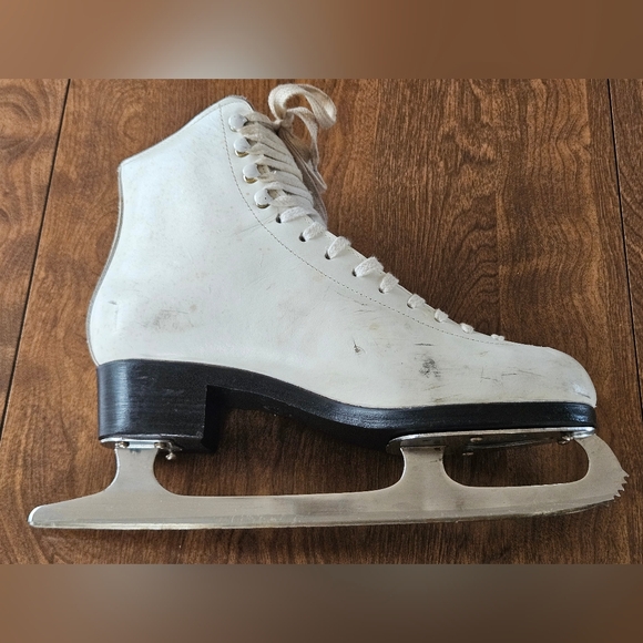 VINTAGE DON JACKSON ICE FIGURE SKATES CZECHOSLOVAKIA 8.5 B 800 MARK I 10 2/3 - Picture 4 of 14